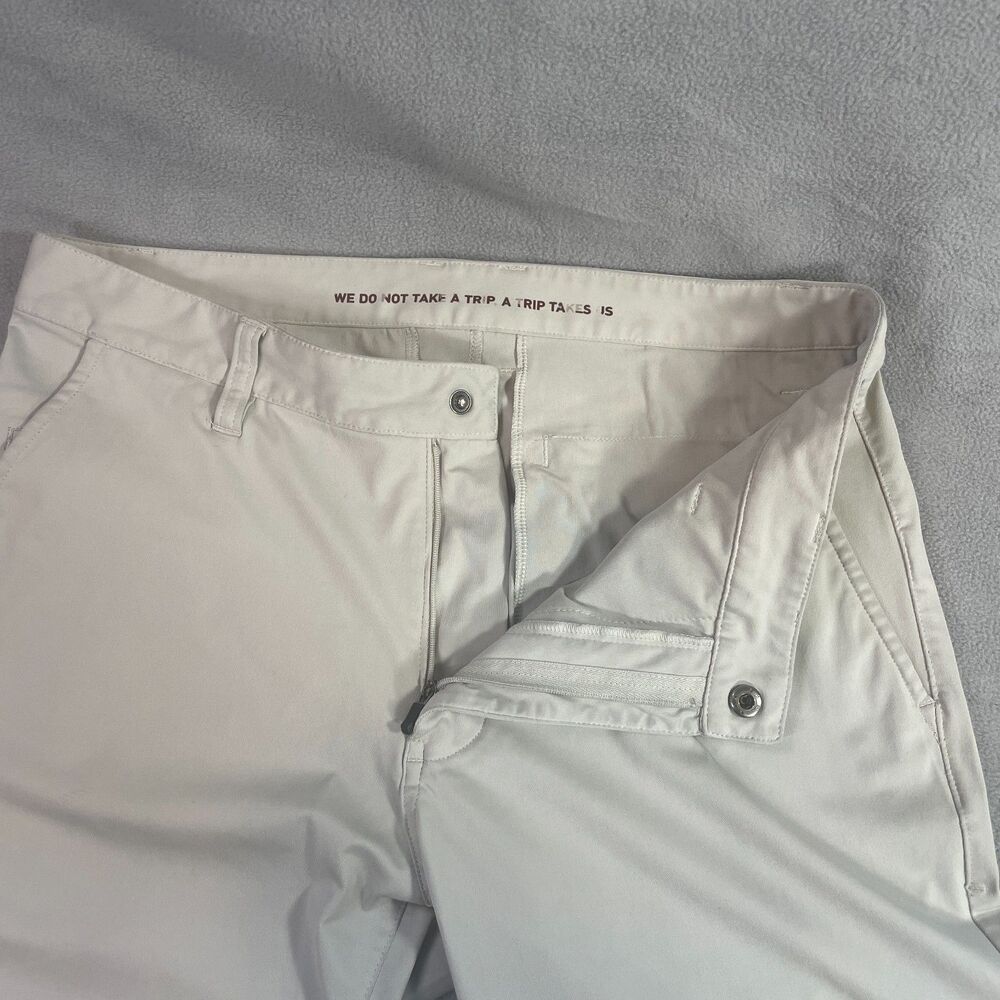 Rhone Commuter Pants Mens 30x31 Classic Fit Performance Flex Knit Golf Beige - Picture 7 of 16